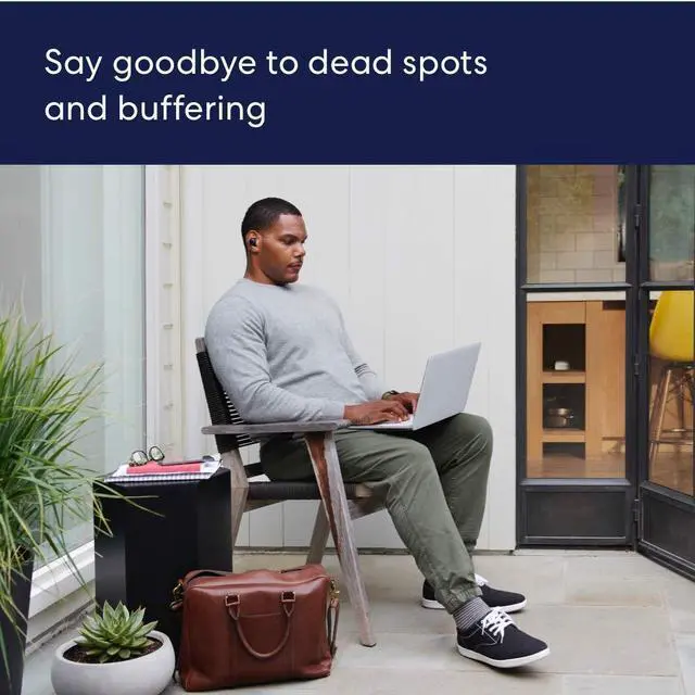 Alt view image 4 of 7 - FOR-Amazon eero 6 dual-band mesh Wi-Fi 6 router with built-in Zigbee smart home hub