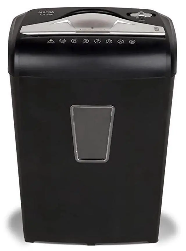 Alt view image 2 of 5 - FOR-AU870MA HighSecurity 8Sheet MicroCut Paper Credit Card Shredder Black