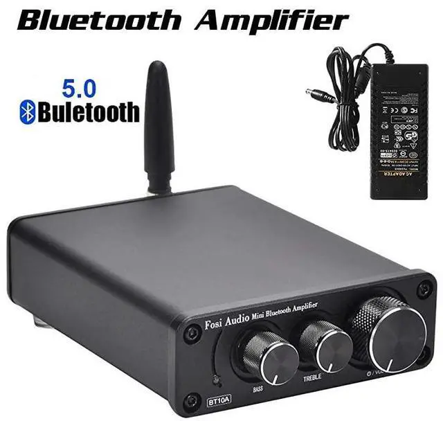 Main image of FOR-Bluetooth 50 Stereo Audio Amplifier Receiver 2 Channel Class D Mini HiFi Integrated Amp for Home Speakers 50W x 2 TPA3116 BT10A