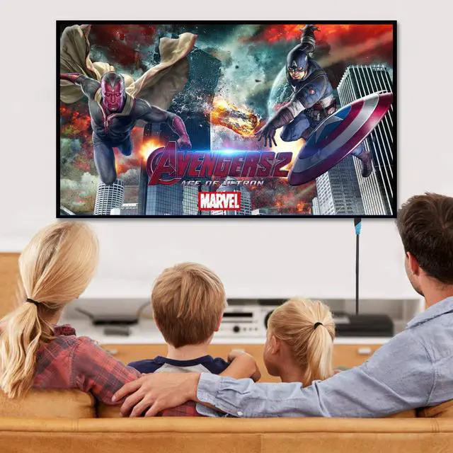 Alt view image 7 of 7 - FOR-4K HDMI Cable 100FT - (HDMI 2.0 18Gbps) Ultra High Speed Gold Plated Connectors Ethernet Audio Return Video 4K FullHD1080p 3D Compatible with Xbox Playstation Arc PS3 PS4 PS9 PC HDTV