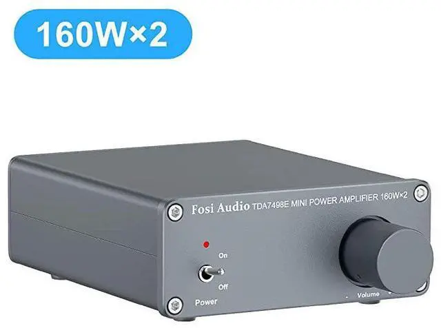 Main image of FOR-2 Channel Stereo Audio Amplifier Receiver Mini HiFi Class D Integrated Amp for Home Speakers 160W x 2 + 24V Power Supply