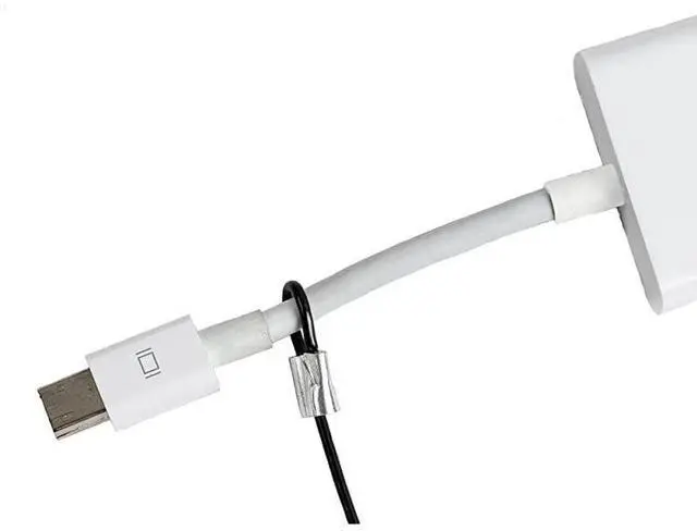 Alt view image 2 of 7 - FOR-Cable Tethers Black 10 Pack | PatentPending PreAssembled Adapter Tethers | Secure Your Computers Adapters Mac Dongles | Easy Installation | Free Crimping Tool