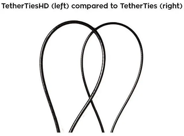 Alt view image 6 of 7 - FOR-Cable Tethers Black 10 Pack | PatentPending PreAssembled Adapter Tethers | Secure Your Computers Adapters Mac Dongles | Easy Installation | Free Crimping Tool