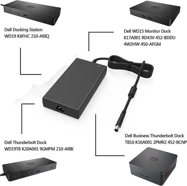 Alt view image 5 of 7 - FOR-180W Tip 7.4mm AC Adapter Charger Compatible with?Original dell Alienware 13 15 17 R1 R2 G3 G5 G7 SeriesPrecision 2320 2350 3579 3379 5587 5590 7510 7588 7710OptiPlex 3011 AIOM4600 M4700 M4800