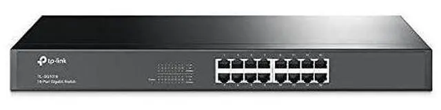 Main image of FOR-16 Port Gigabit Ethernet Switch | Plug and Play | Sturdy Metal w Shielded Ports | Rackmount | Fanless | Limited Lifetime Protection | Unmanaged TLSG1016