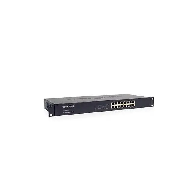 Alt view image 4 of 4 - FOR-16 Port Gigabit Ethernet Switch | Plug and Play | Sturdy Metal w Shielded Ports | Rackmount | Fanless | Limited Lifetime Protection | Unmanaged TLSG1016