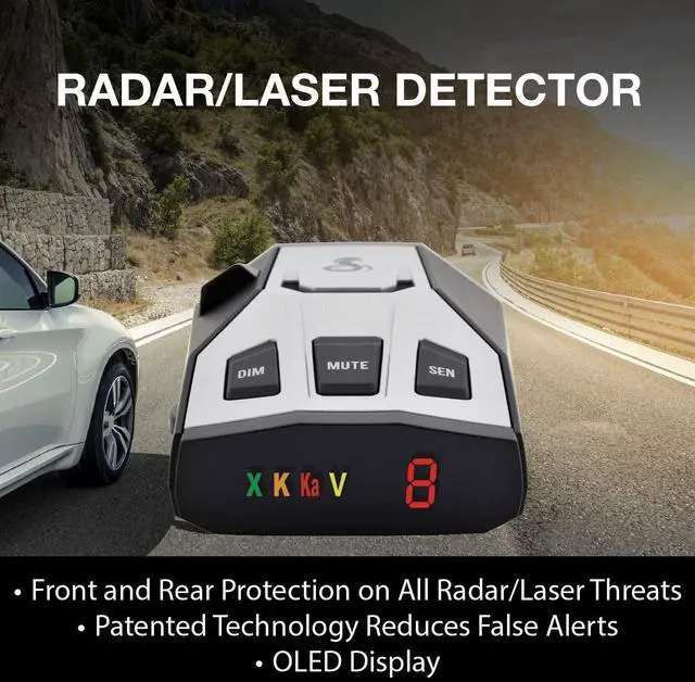 Alt view image 6 of 6 - FOR-Good Product Outlet RAD 350 Laser Radar Detector - Long Range, False Alert Filter, OLED Display, Black