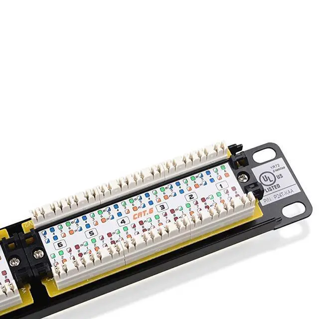 Alt view image 2 of 5 - FOR-UL Listed Rackmount or Wall Mount 24 Port Patch Panel RJ45 Patch Panel