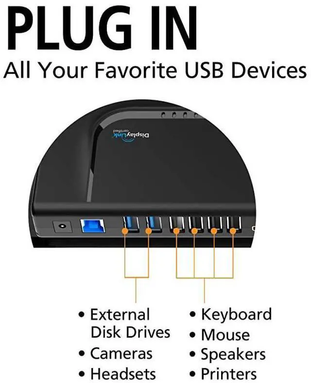 Alt view image 3 of 7 - FOR-Ultra Dock Dual Video USB 3.0/2.0 Universal Docking Station with Gigabit Ethernet, HDMI and DVI Outputs Audio Input and output for Laptop, Ultrabook, Macbook, Windows 10, 8.1, 8, 7, XP