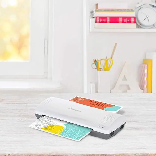 Alt view image 2 of 7 - FOR-Laminator Thermal Inspire Plus Lamination Machine 9 Inches Max Width Quick WarmUp Includes Laminating Pouches WhiteGray 1701857ECR