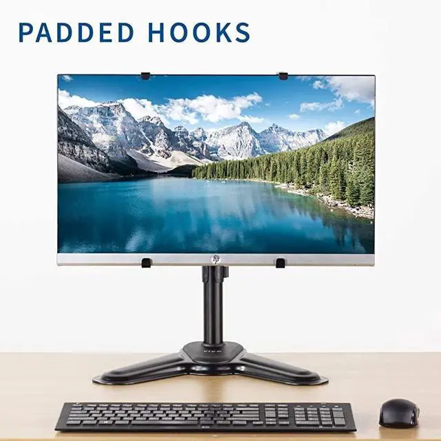 Alt view image 7 of 7 - FOR-Universal Adapter VESA Mount Kit for 20 to 32 inch Flat and Curved Monitor Screens 100x100mm Mounting Bracket Black MOUNTUVM01