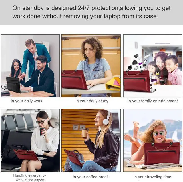 Alt view image 4 of 6 - Labanema Laptop Cover Case for Lenovo ideapad L3 15IML05/ideapad L340-15IWL L340-15API L340-15IRH/IdeaPad 3 15IIL05/IdeaPad 720 720-15IKB  Portable Hand Protective Case