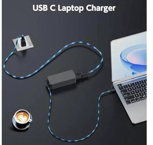 Alt view image 5 of 7 - 65W USB C Charger Compatible with Lenovo Laptop- Thinkpad T480s T580s T490 E480 E580, Chromebook 100e 300e 500e c340 s330, Yoga C930 C940 C740 S730 730S ADLX65YCC3D ADLX65YDC2A Power Supply Cord
