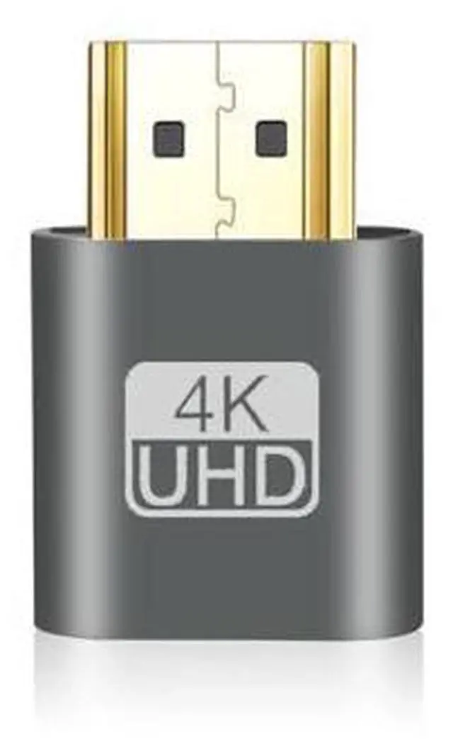 Alt view image 2 of 5 - HDMI 1.4 DDC EDID Dummy Plug VGA Adapter Virtual Display Adapter Headless Ghost Display Emulator Video card Lock plate
