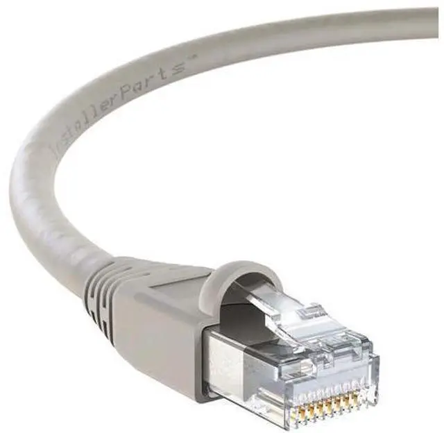 Main image of InstallerParts Ethernet Cable CAT6A Cable UTP Booted 75 FT - Gray - Professional Series - 10Gigabit/Sec Network/High Speed Internet Cable, 550MHZ