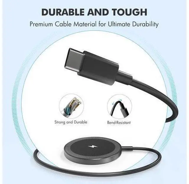 Alt view image 7 of 7 - 3-Pack Magnetic Wireless Charger Pad: 15W Fast Magnetic Qi Charging Pad for - iPhone 16 16e 15 14 13 12 Series - AirPods 4 3 2 Pro - Home Office Travel (Black)
