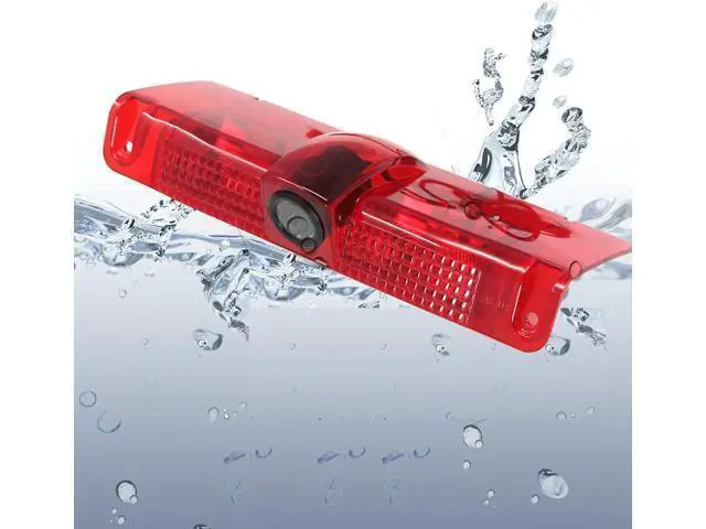 Alt view image 5 of 6 - RED WOLF Third 3rd Brake Light Backup Camera for Chevrolet Express/GMC Savana 1500 2500/3500 2003-2019 Vans Upgrade Vehicle Lights w/Integrated Reverse Camera, 8 IR Night Vision, Adjustable Guidelines