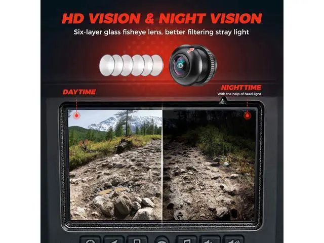 Alt view image 3 of 7 - KEMIMOTO PRO XP Front Camera, HD Wide-Angle for Factory Installed 7 in Ride Command Accessories Compatible with Polaris RZR PRO XP XP 4 Turbo 1000 900 PRO R (IP67 Waterproof)