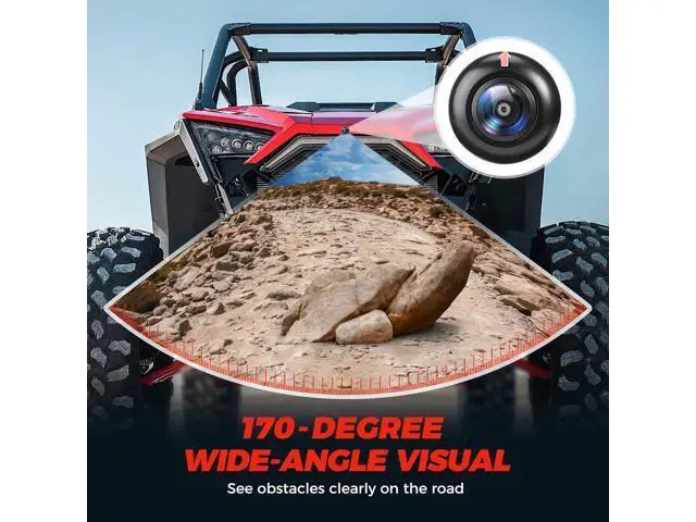 Alt view image 2 of 7 - KEMIMOTO PRO XP Front Camera, HD Wide-Angle for Factory Installed 7 in Ride Command Accessories Compatible with Polaris RZR PRO XP XP 4 Turbo 1000 900 PRO R (IP67 Waterproof)