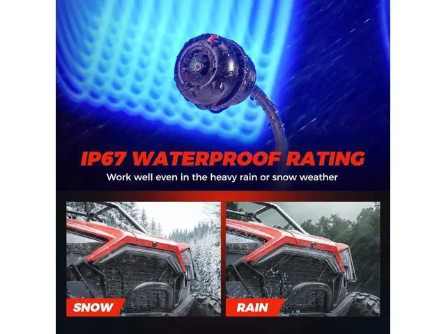 Alt view image 4 of 7 - KEMIMOTO PRO XP Front Camera, HD Wide-Angle for Factory Installed 7 in Ride Command Accessories Compatible with Polaris RZR PRO XP XP 4 Turbo 1000 900 PRO R (IP67 Waterproof)