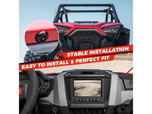 Alt view image 5 of 7 - KEMIMOTO PRO XP Front Camera, HD Wide-Angle for Factory Installed 7 in Ride Command Accessories Compatible with Polaris RZR PRO XP XP 4 Turbo 1000 900 PRO R (IP67 Waterproof)