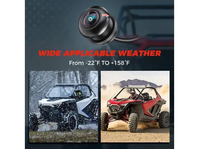 Alt view image 7 of 7 - KEMIMOTO PRO XP Front Camera, HD Wide-Angle for Factory Installed 7 in Ride Command Accessories Compatible with Polaris RZR PRO XP XP 4 Turbo 1000 900 PRO R (IP67 Waterproof)