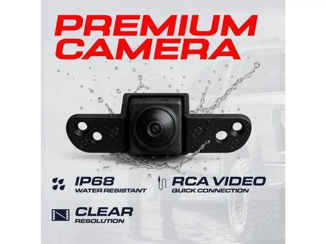 Alt view image 4 of 7 - Master Tailgaters Black Tailgate Handle with Backup Camera Replacement for Ford F150, F250, F350, F450, F550 (1997-2007) | IP68 Waterproof | Parking Grid Lines Available | Easy to Install