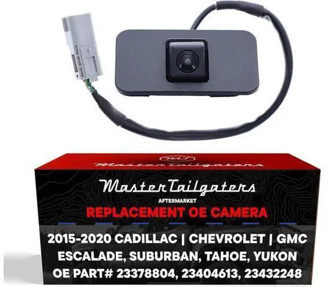 Main image of Master Tailgaters Replacement for Cadillac Escalade (2015-2020) / Chevrolet Suburban, Tahoe (2015-2020) / GMC Yukon, Yukon Denali (2015-2020) Backup Camera OE Part # 23378804, 23404613, 23432248