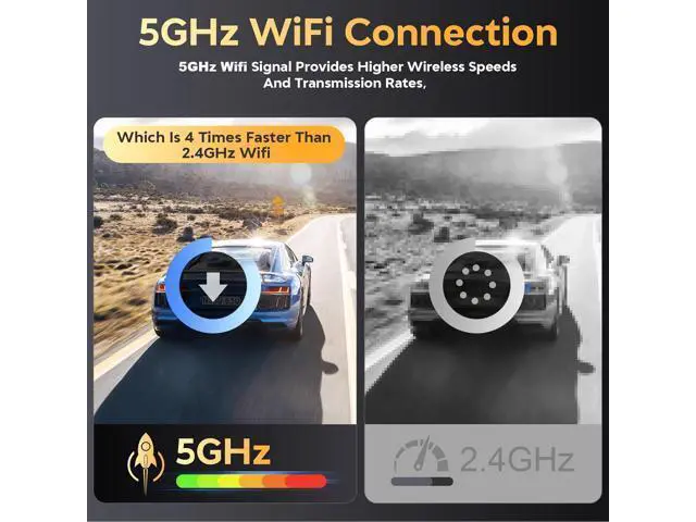 Alt view image 5 of 7 - Dash Cam Front and Rear - 4K HD Dual Dash Camera for Cars, Built-in 5G WiFi GPS, 64GB Card, Dashcam with 3.2" IPS Screen, UHD Night Vision, HDR, App Control, 24H Parking Monitor