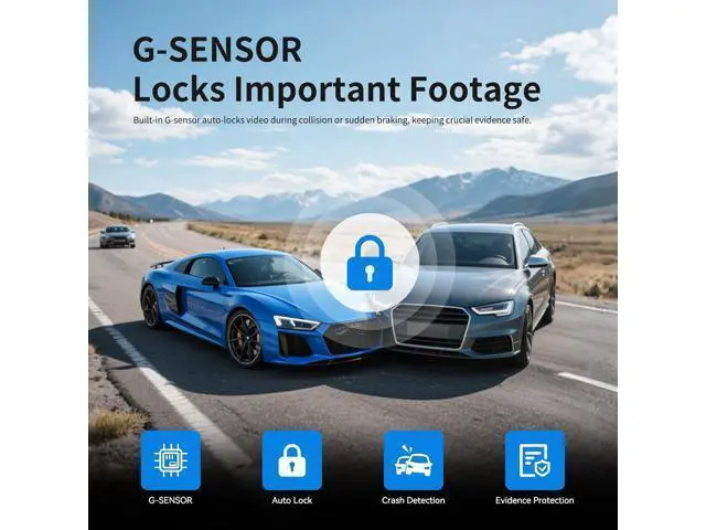 Alt view image 5 of 7 - JOMISE G814 11" 4K+2.5K Rear View Mirror Camera No WiFi/Bluetooth, Mirror Dash Cam Front and Rear, Pure Evidence Recorder, Dash Cam for Cars, 3X Zoom, 64GB Card Included