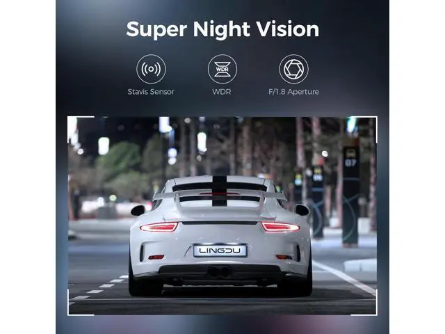 Alt view image 4 of 7 - D500 Smart Dash Cam for Cars, 4K Front Dash Cam with WiFi&GPS, 0.96" LCD Display Car Camera, Night Vision, WDR, Parking Mode, Loop Recording, G-Sensor, 150° Wide Angle
