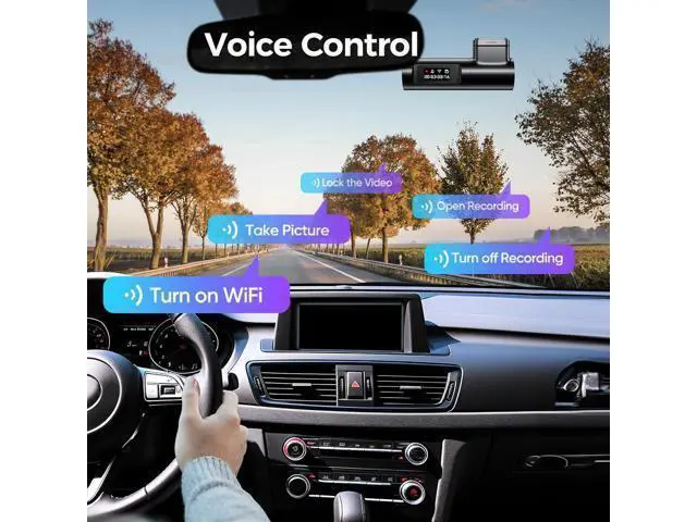 Alt view image 6 of 7 - D500 Smart Dash Cam for Cars, 4K Front Dash Cam with WiFi&GPS, 0.96" LCD Display Car Camera, Night Vision, WDR, Parking Mode, Loop Recording, G-Sensor, 150° Wide Angle