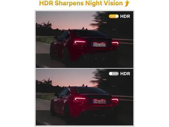 Alt view image 4 of 7 - GKU Dash Cam Front and Rear, 4K 60fps2.5K Dashcam,STARVIS Sensor, HDR, 5G WiFi GPS, 24H Parking Mode, Night Vision, 170°Wide Angle, Dash Camera for Cars with 1.47 Display, 64G SDcard (Black)
