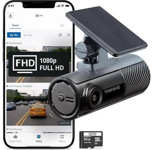 Main image of Thinkware F70 PRO Dash Cam 1080P FHD, Wi-Fi Car Camera, 140° Wide Angle, Super Night Vision, Smart Parking Mode, G-Sensor, Includes 32GB SD Card