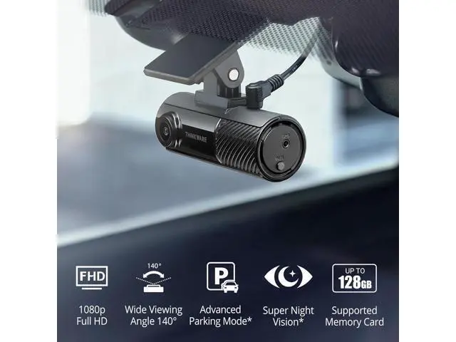 Alt view image 3 of 7 - Thinkware F70 PRO Dash Cam 1080P FHD, Wi-Fi Car Camera, 140° Wide Angle, Super Night Vision, Smart Parking Mode, G-Sensor, Includes 32GB SD Card
