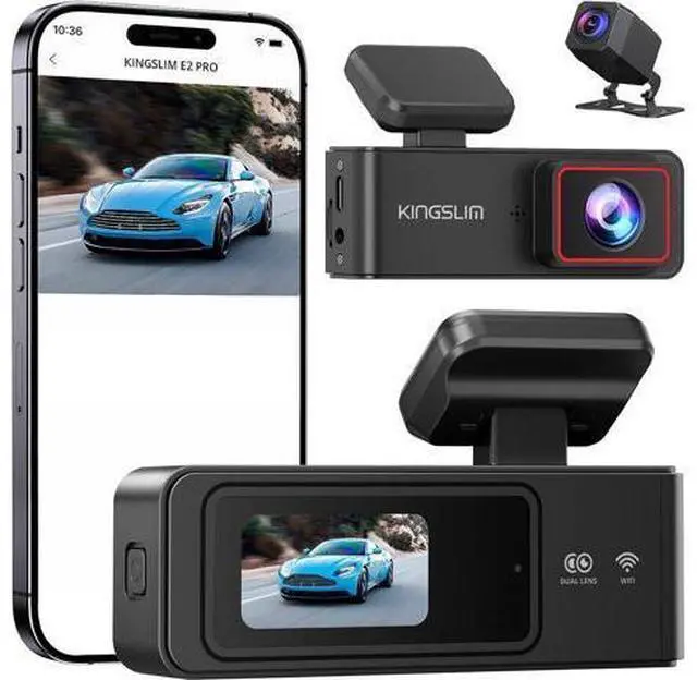 Main image of 2K Dash Cam Front and Rear with 64GB SD Card, Wireless WiFi Dash Camera for Cars, 1.5'' Screen Mini Dashcam Front and Back, Support G-Sensor/Time Lapse 2 Kinds Parking Monitor