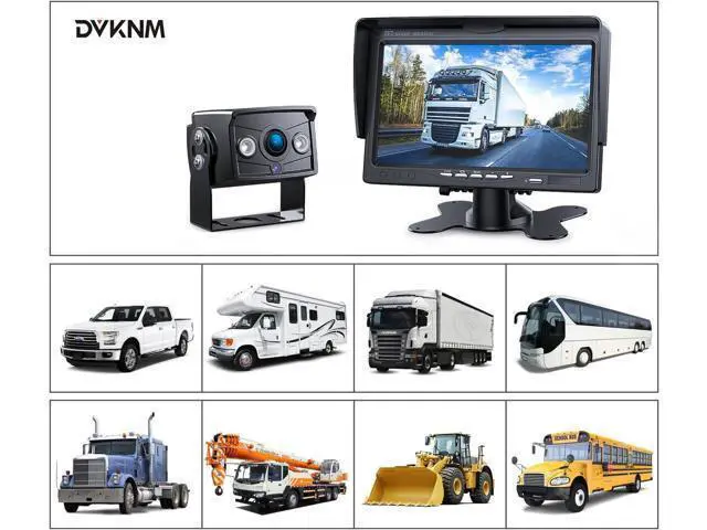 Alt view image 7 of 7 - Upgrade Backup Camera Monitor Kit 7" HD 1080P Monitor IP69 Waterproof Rearview Reversing Rear View Camera for Truck Trailer RV Pickup (TZ101)