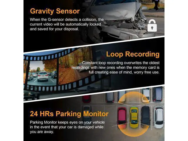 Alt view image 5 of 7 - M2 Smart BSD ADAS Dual Mirror Dash Cam 1080p (Front+Rear) w/GPS 12 IPS Touch Screen, Stream Media, Parking Mode, Night Vision, Blind Spot Detection & Backup Camera - Car, Pickup Truck, Tax