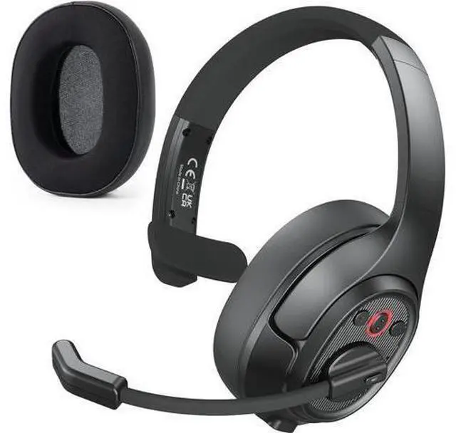 Main image of EKSA [Upgrated Trucker Bluetooth Headset with ENC Microphone, 99ft Wireless Range & 30H Talk Time, with Replaceable Ear Pad, Environmental Noise Cancelling Headphones All-Day Comfort for Drivers