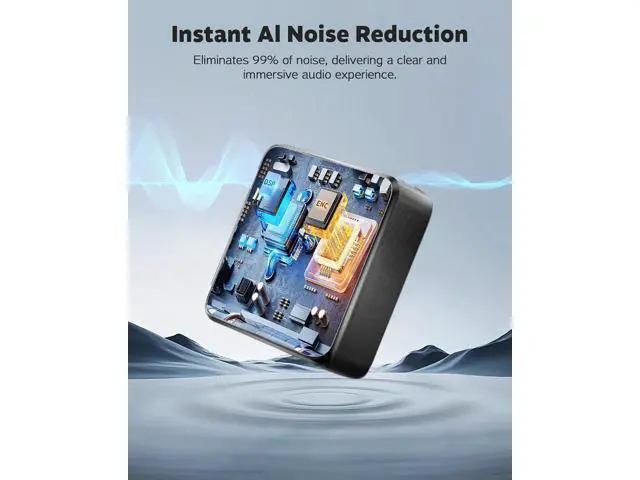 Alt view image 2 of 7 - 3-in-1 Wireless Lavalier Microphone for iPhone, Android, Cameras - Mini Microphone with Noise Reduction, 328FT Transmission and 40H Battery Life, 4 Mic for Video Recording, TikTok and YouTube