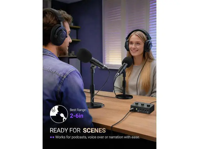 Alt view image 5 of 7 - FIFINE USB/XLR Dynamic Microphone for Podcast Recording, Studio Handheld Mic Set with Desktop Stand for Vocal, Voice Over, Streaming, Black-AmpliTank TANK2