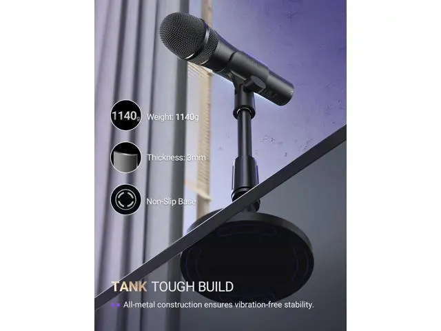 Alt view image 7 of 7 - FIFINE USB/XLR Dynamic Microphone for Podcast Recording, Studio Handheld Mic Set with Desktop Stand for Vocal, Voice Over, Streaming, Black-AmpliTank TANK2