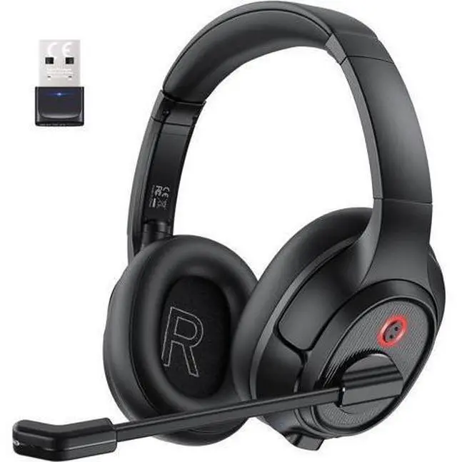 Main image of EKSA Wireless Headset with Mic for Work, Bluetooth 5.0 Headset with AI-Powered Noise Cancelling Microphone - Bluetooth Wireless Headphones with Mic for Work/PC/Laptop/Computer/Office/Zoom