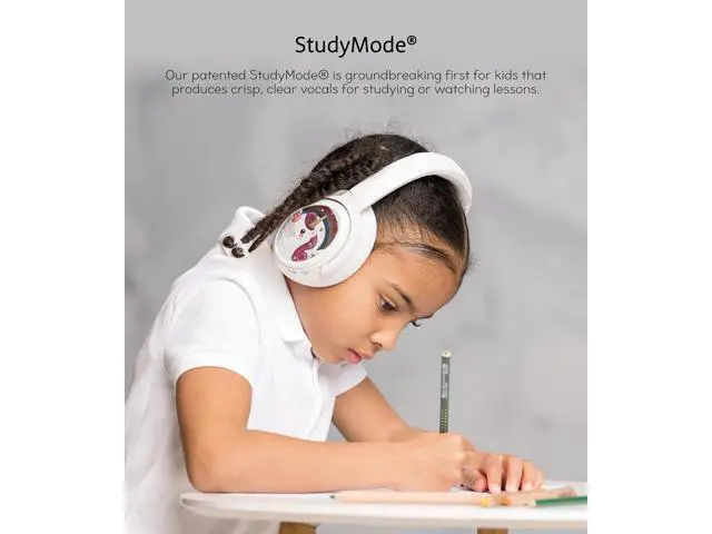 Alt view image 4 of 7 - BuddyPhones Cosmos Fun | Wired or Wireless Foldable ANC Bluetooth Headphones + Microphone - SafeAudio Volume-Limiting Options, for Toddlers to Young Adults (Green)