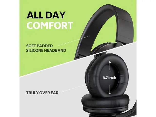 Alt view image 5 of 7 - AILIHEN Classroom Headphones Bulk Wired for School, 12 Pack Headsets with Microphone for K-12 Grade Classroom, Students, Teens, 3.5mm Jack for Chromebook, Computer, Laptop (Black)