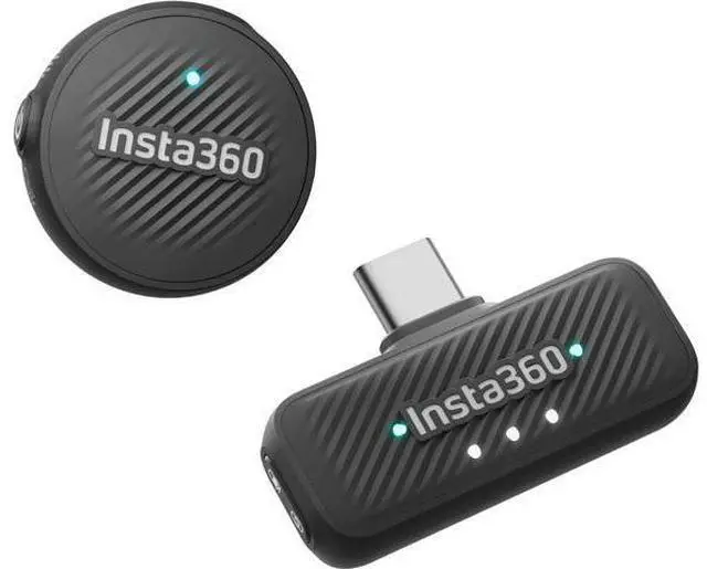 Main image of Insta360 Mic Air (1 TX + 1 RX), Noise Cancelling, 300m Range, Wireless Microphone for USB-C iPhone/Android/PC/Mac, Vlog, Streaming