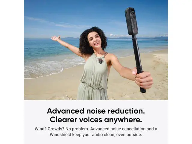 Alt view image 5 of 7 - Insta360 Mic Air (1 TX + 1 RX), Noise Cancelling, 300m Range, Wireless Microphone for USB-C iPhone/Android/PC/Mac, Vlog, Streaming