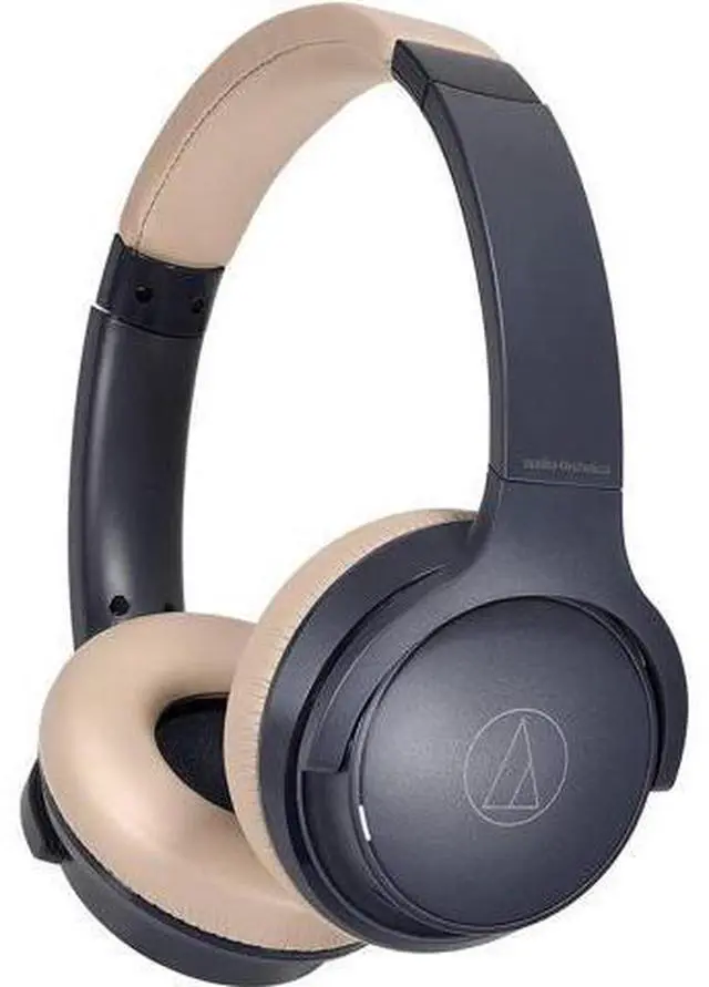 Main image of Audio-Technica ATH-S220BTNBG Wireless On Ear Headphones, Navy/Beige