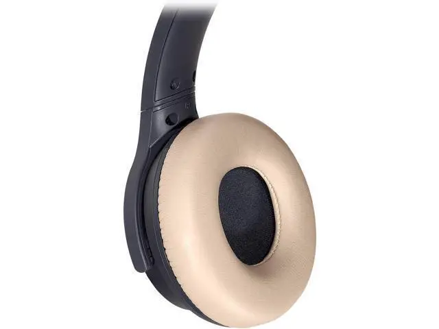 Alt view image 6 of 7 - Audio-Technica ATH-S220BTNBG Wireless On Ear Headphones, Navy/Beige
