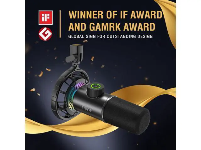 Alt view image 2 of 7 - FIFINE USB Gaming Microphone, RGB Dynamic Mic for PC, with Tap-to-Mute Button, Plug & Play Cardioid Mic with Headphone Jack for Streaming, Podcast, Twitch, YouTube, Discord- K658